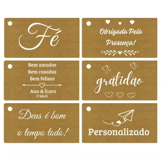Etiquetas tags Personalizadas em Papel kraft SEM fio cordão