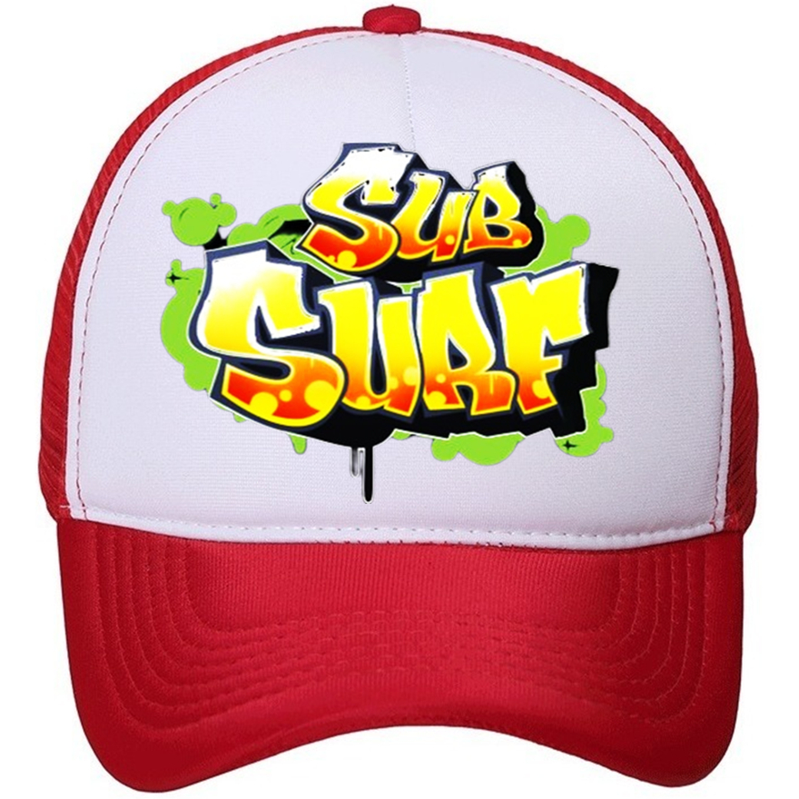 BONÉ VERMELHO SUB SURF ESTAMPADO