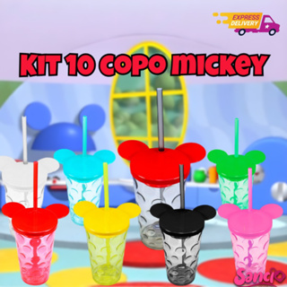 Kit 10 Copo Mickey Bolha 500 ML -Festa infantil -Decoração -Lembrancinhas-Artigos de festas