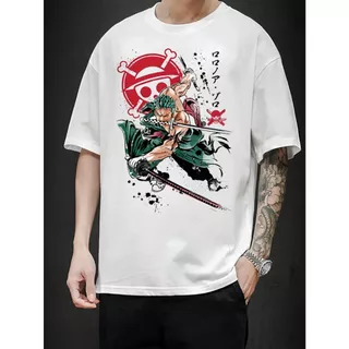 Camiseta Anime Roronoa Zoro One Piece Masculino Feminina Poliéster