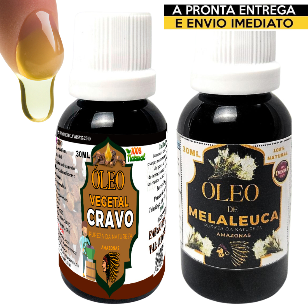 Óleo de Melaleuca + Óleo de Cravo /kit tratamento de Micose nas unhas ...
