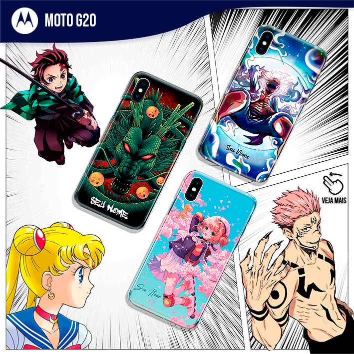 Capa Capinha - Moto G20 - Animes