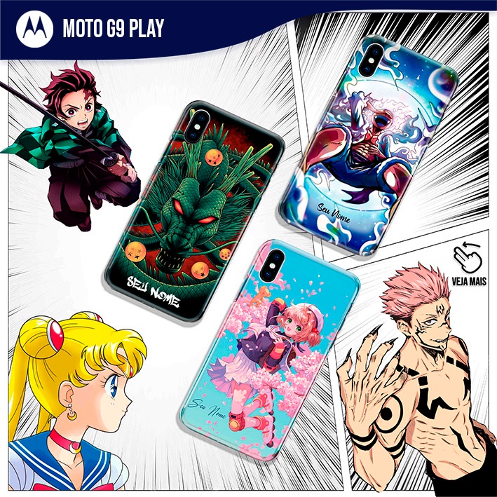 Capa Capinha - Moto G9 Play - Animes