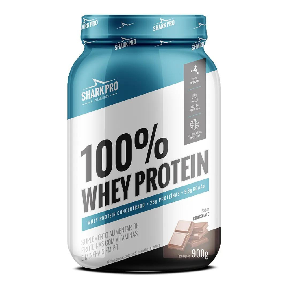 100% Whey Protein Concentrado 900g – Shark Pro