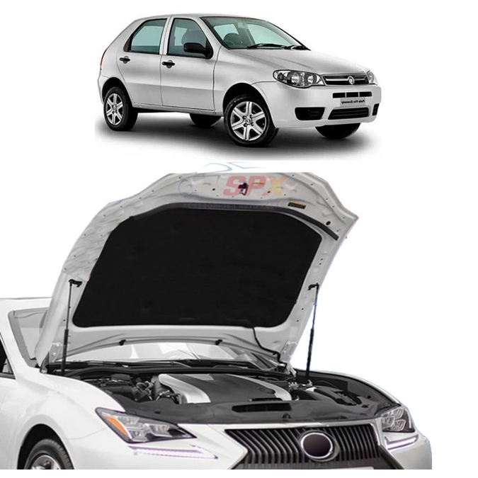 Manta Forro Capô Palio Economy 2007 a 2018 Autoadesiva Termo Acústica Grud Capo Capu Capuz Capus