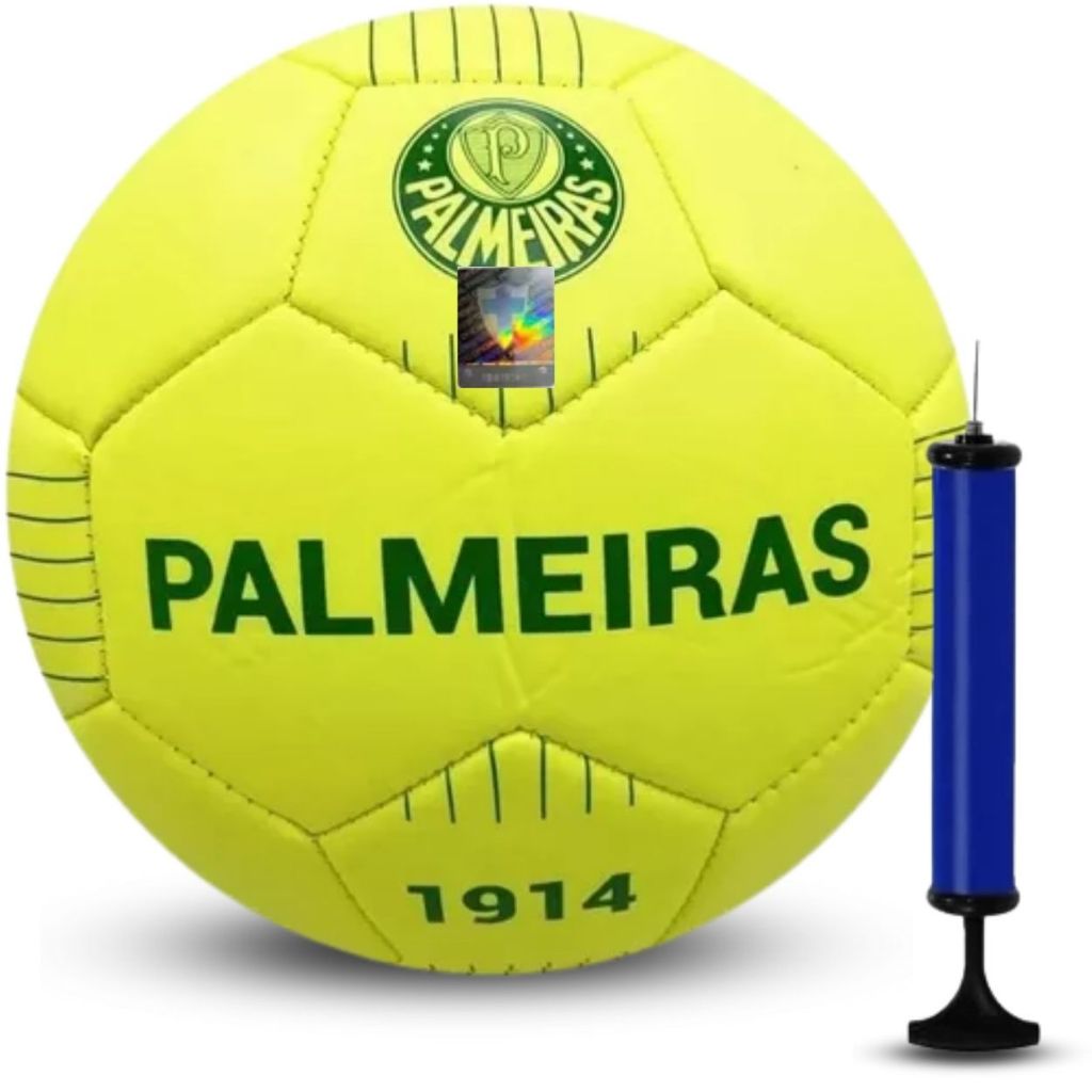 Bola Futebol Society Couro Sintético Costurada N°5 Elite Amarela