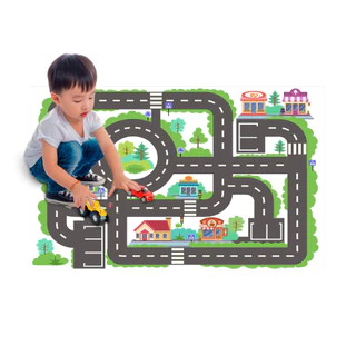 Pista de Carros Hot Wheels Cidade Tapete interativo em Lona para Crianças Brincar .
