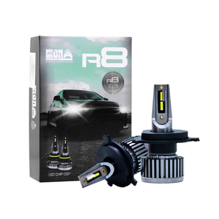 Ultra Led Iron R8 30000 Lm 6500k H4 12v 42w Super Branca