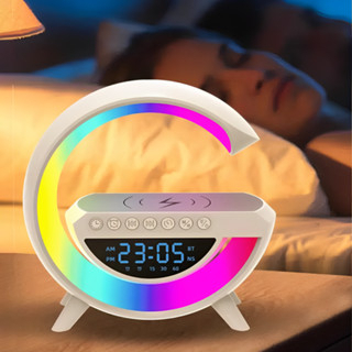 G-Speaker Grande 24cm Smart Station-Luminária Bluetooth Alto-Falante 15W Carregador Sem Fio RGB BT2301