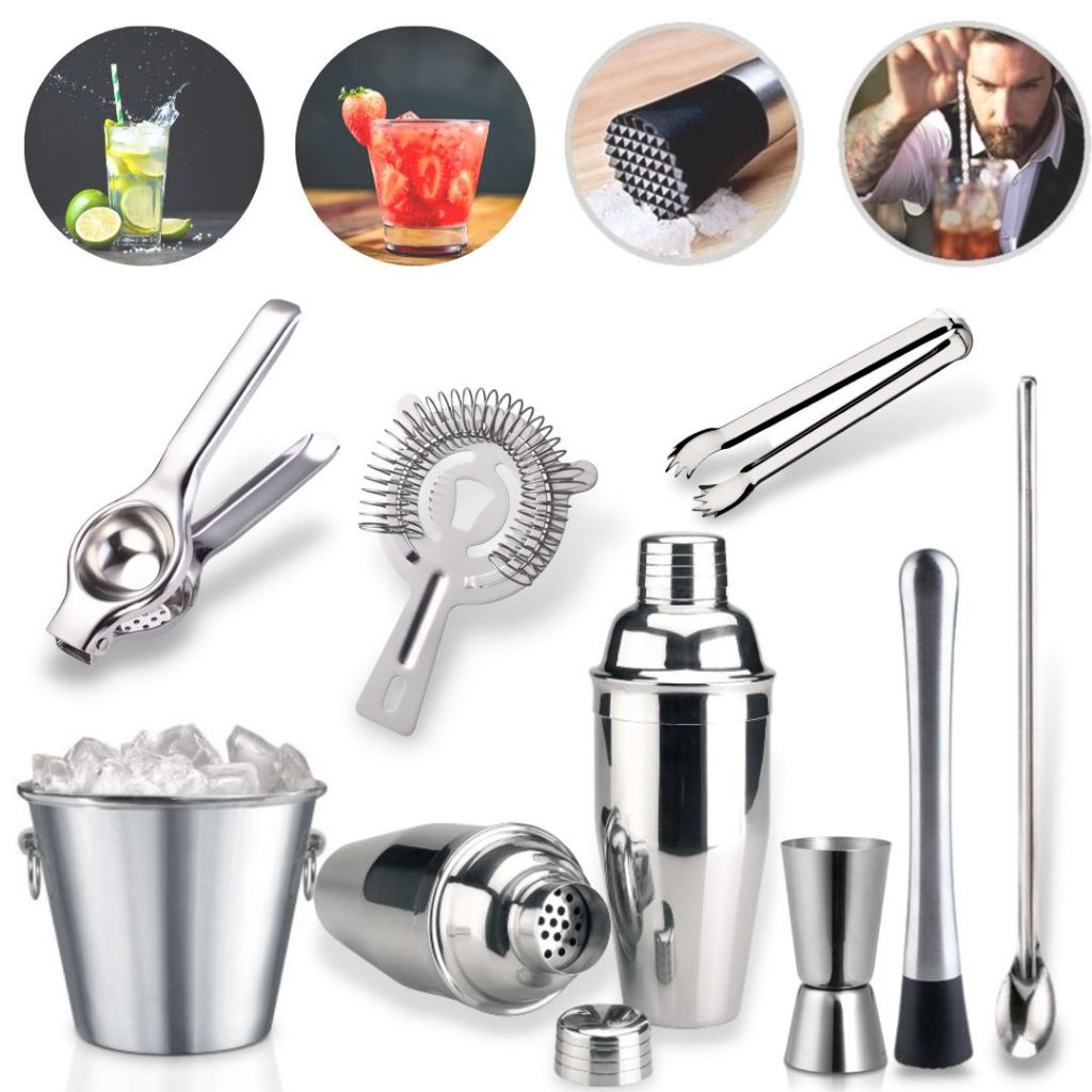 Kit Caipirinha Combo Inox Completo 8 Peças