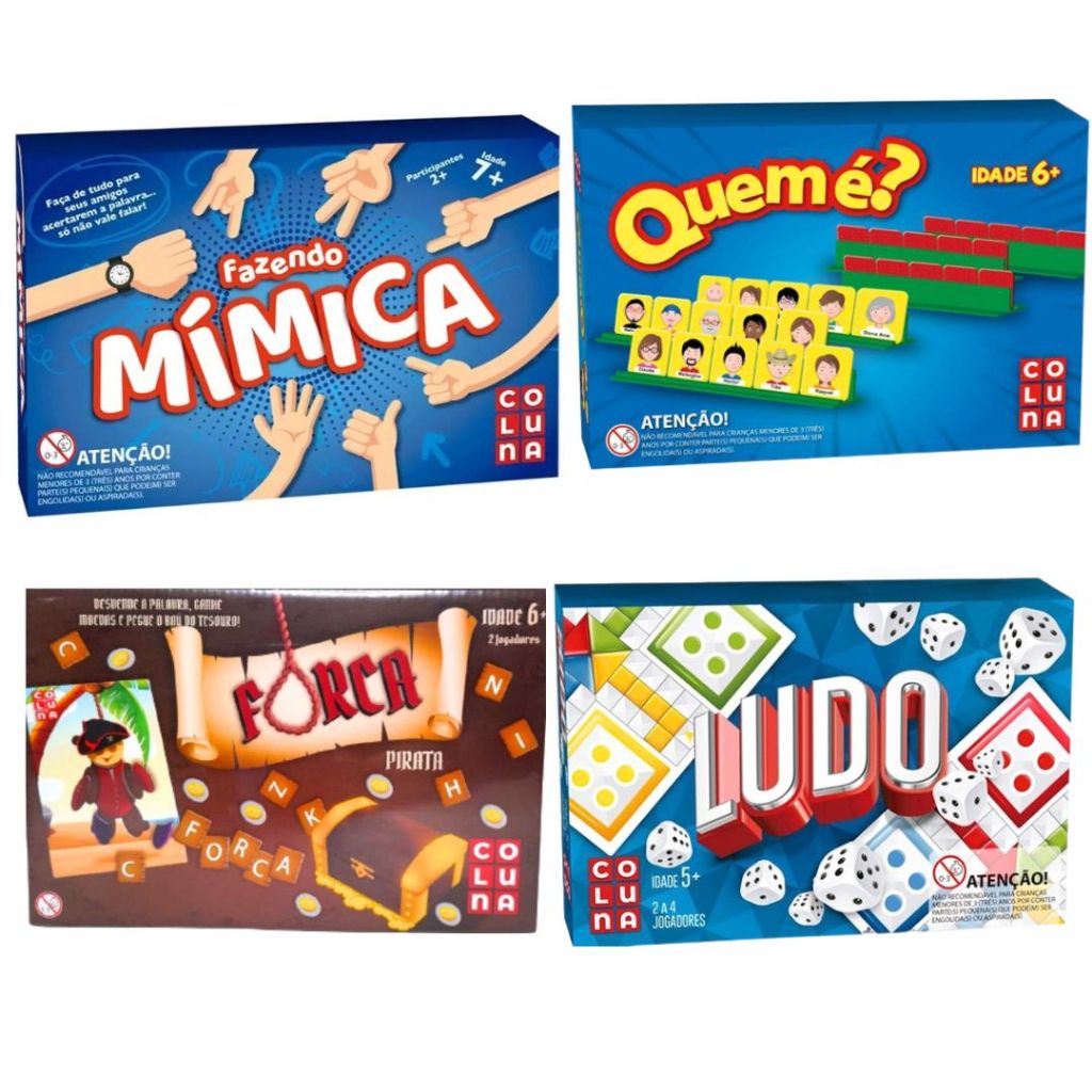 Kit 2 Jogos - Fazendo Mimica + Ludo Jogo De Tabuleiro