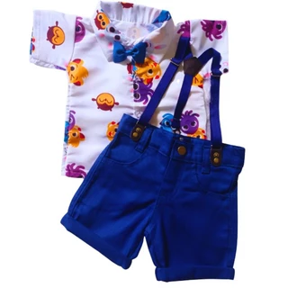 Conjunto Bolofofos menino roupa infantil Temática masculina festa promoção