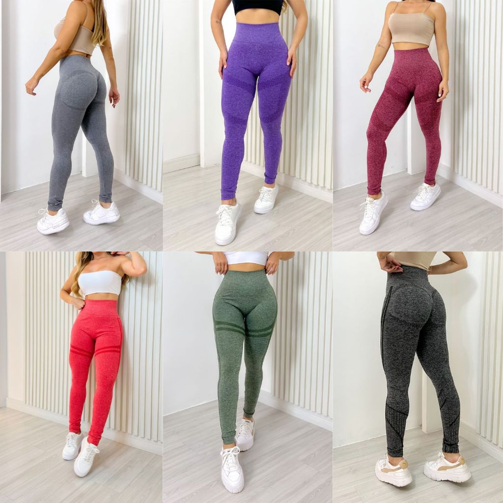 Kit 3 Calças Legging Lupo Max Sport Fitnes Original Feminina Academia  Leguin Legues Levanta Bumbum - Sortido