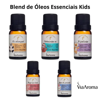 Blend de Óleos Essencias Crianças 100% Natural Puro Bebês Infantil Kids Essencia Uso em Difusor Aromatizador