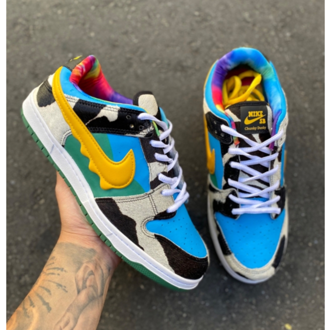 Tenis Nike Sb Ben & Jerry Masculino Feminino Vaquinha Colorido Envio Rápido Super promoção