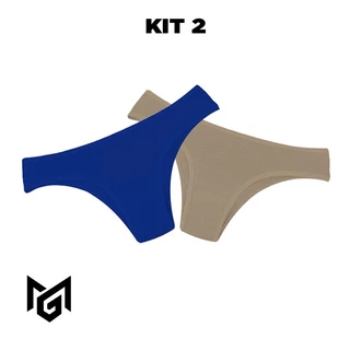 Kit 2 Calcinhas Feminina Adulto Lingerie Tanga Preço Bom Algodao Confortável Mulher Cores Sortidas Básicas em Oferta na Shopee