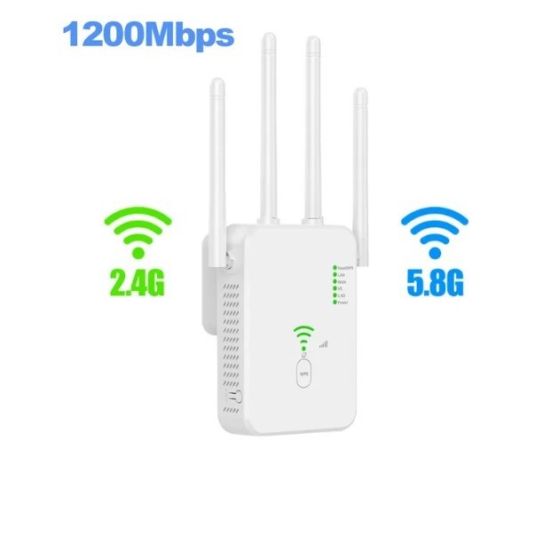 Repetidor Wifi, 2.4g, 5g, 802.11ac, Gigabit Wifi, 1200 Mbps