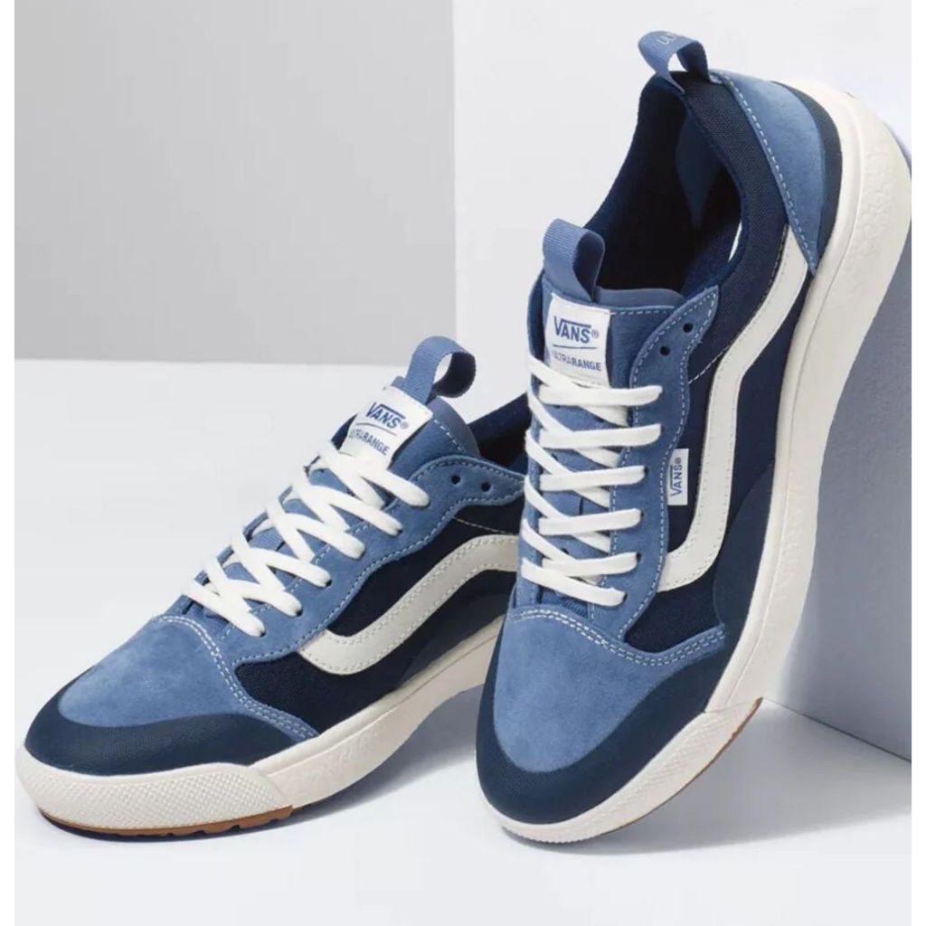 Tenis vans hotsell azul e cinza