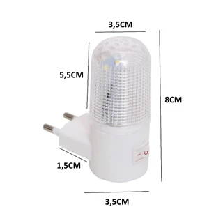 Abajur de Tomada Luz Iluminação 8cm Quartos Banheiro Sala Cozinha Mini Luminária Tomadas Bivolt em Oferta na Shopee