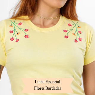 Camiseta Feminina Algodão Gola Redonda T Shirt Filha do Rei Cristã Gospel  Frases Bíblicas Cor:Amarelo;Tamanho:GG