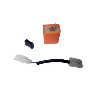 Rele de Pisca Seta de Led 2 Pinos 12v Com Chicote e Controle de Velocidade Regulável Unidade