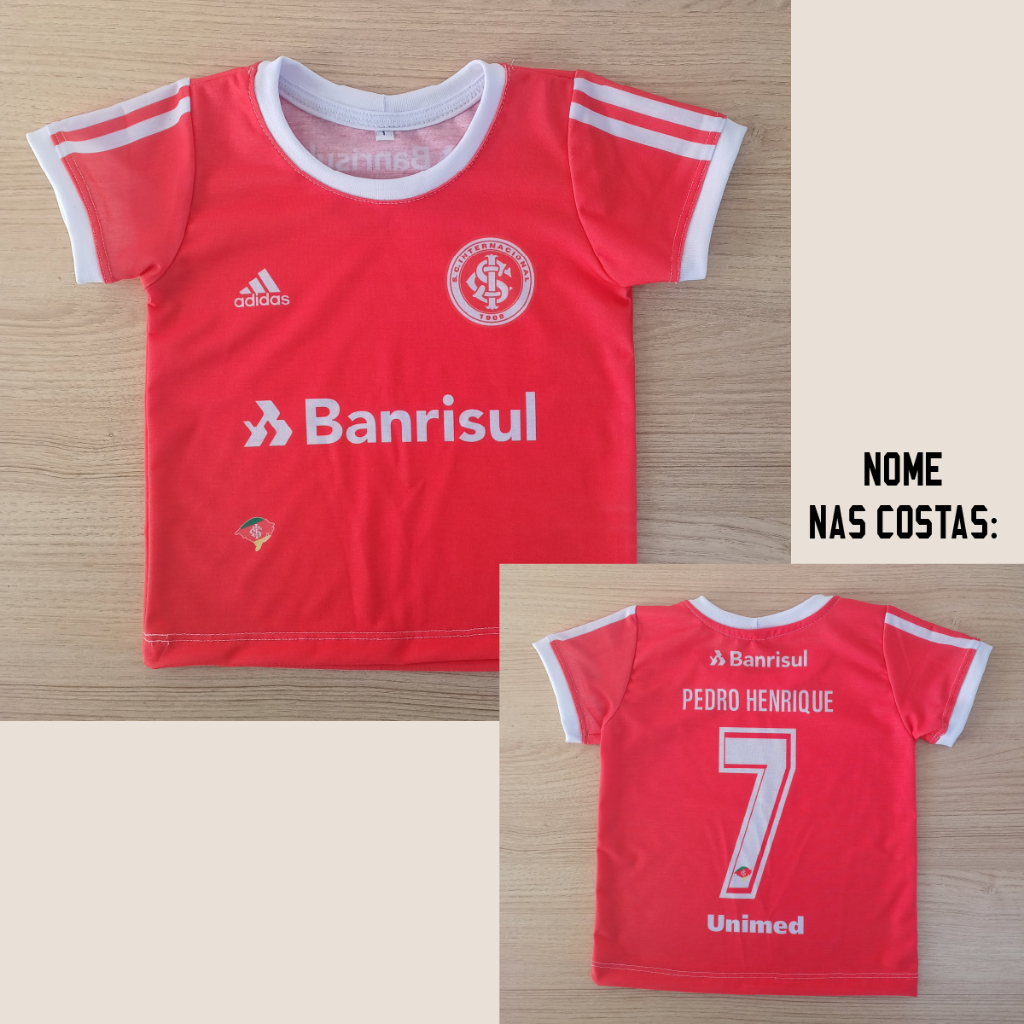 Camiseta infantil personalizada com nome Inter