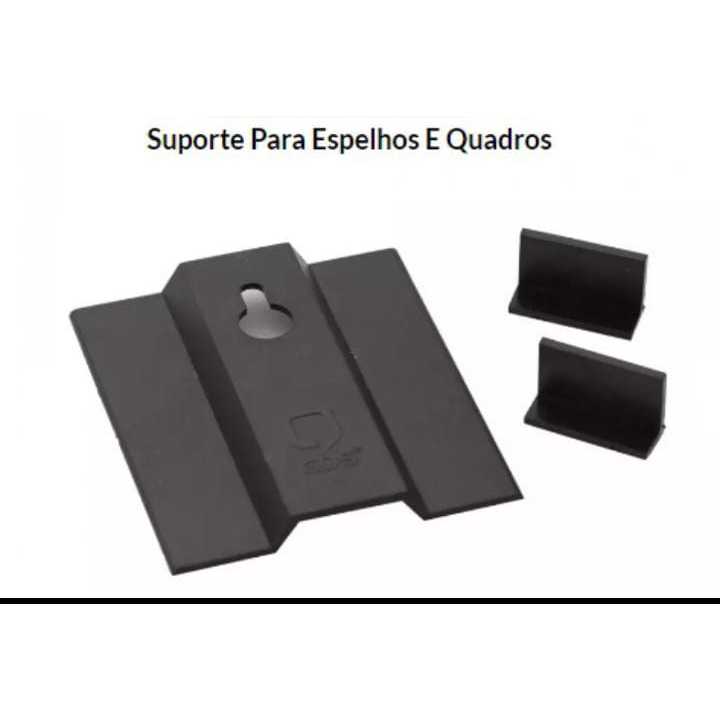 Suporte Espelho Para Fixar Na Parede Apenas Uma Furação Com Niveladores ...