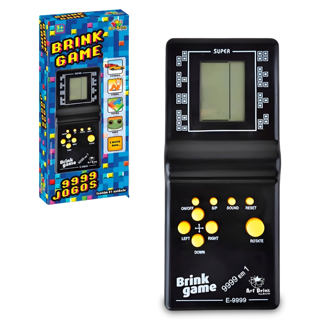 Super Mini Game Jogo 9999 em 1 Portátil A Pilha Estilo Retrô Anos
