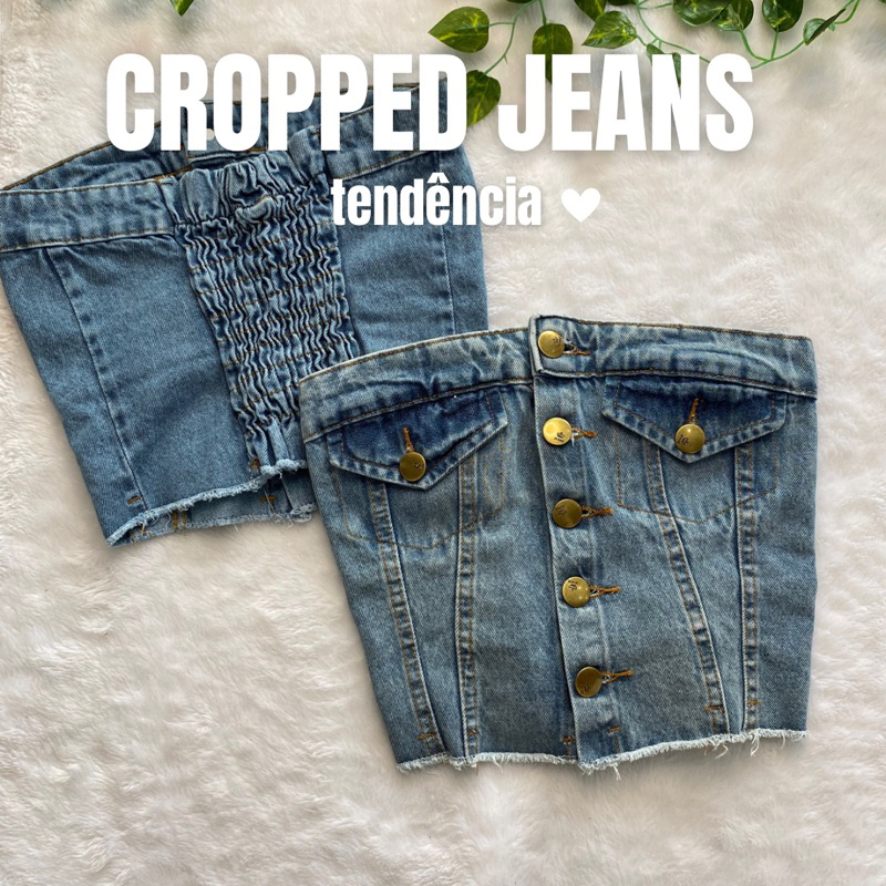 Cropped Jeans Tomara Que Caia com Botões