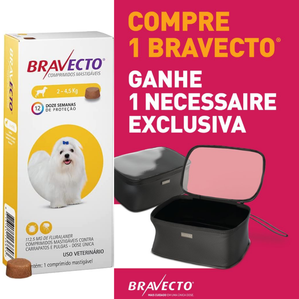 Antipulgas e Carrapatos MSD Bravecto para Cães de 2 a 4,5 Kg