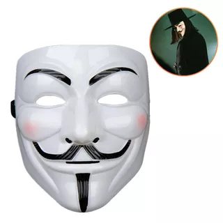 Máscara Hacker Anonymous V de Vingança Festa Fantasia Cosplay Halloween