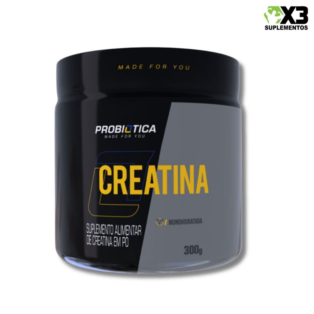 Creatina Probiotica 300gr Pura Monohidratada