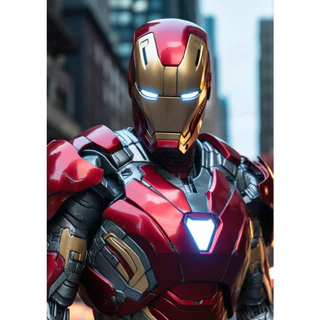 Quadro decorativo 60x40cm Impressão em vinil e base de MDF HOMEM DE FERRO vingadores