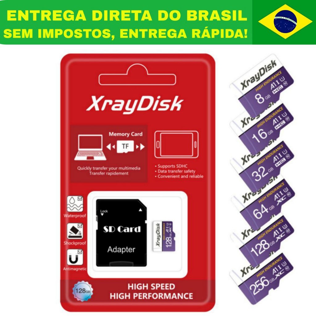 Cartão de memória XRAYDISK ULTRA A1 Classe 10 original novo