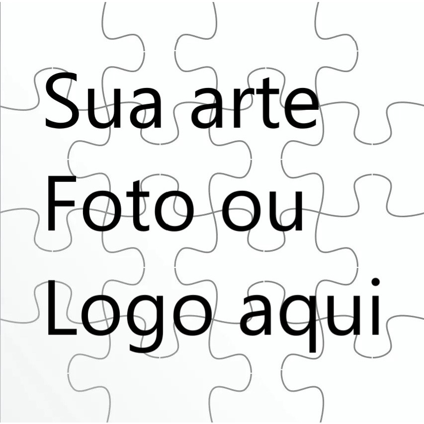 Quebra Cabeça Personalizado MDF Foto Logo Arte 28x19cm 20 Peças