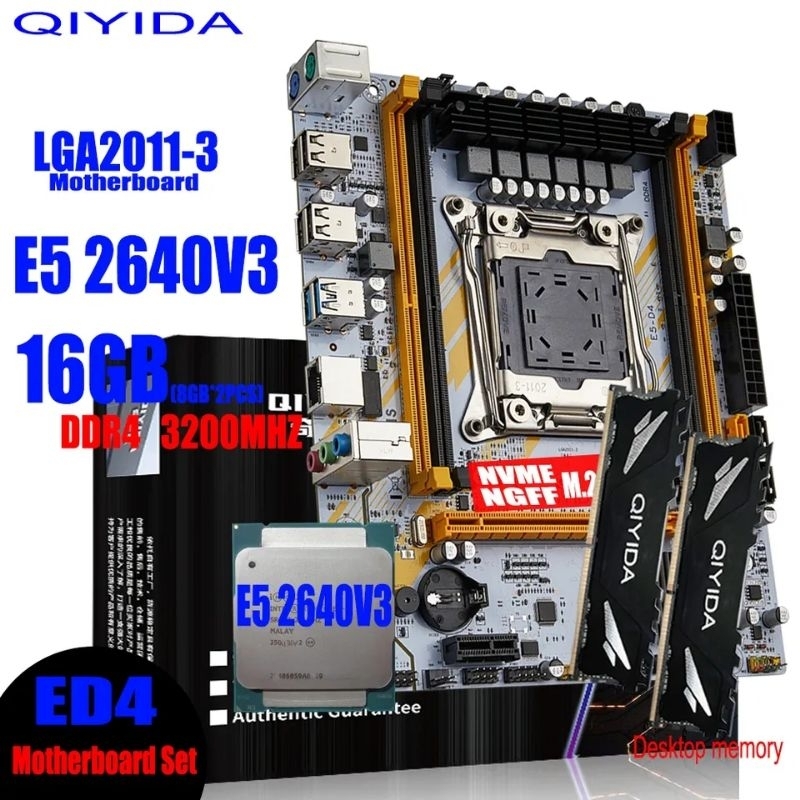 Kit Combo Carte Mère X99 + Processeur Intel LGA2011 + 16Go