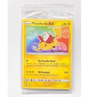 Pokémon Pasta Fichário Pikachu Boné Ash c/ 20 porta cards