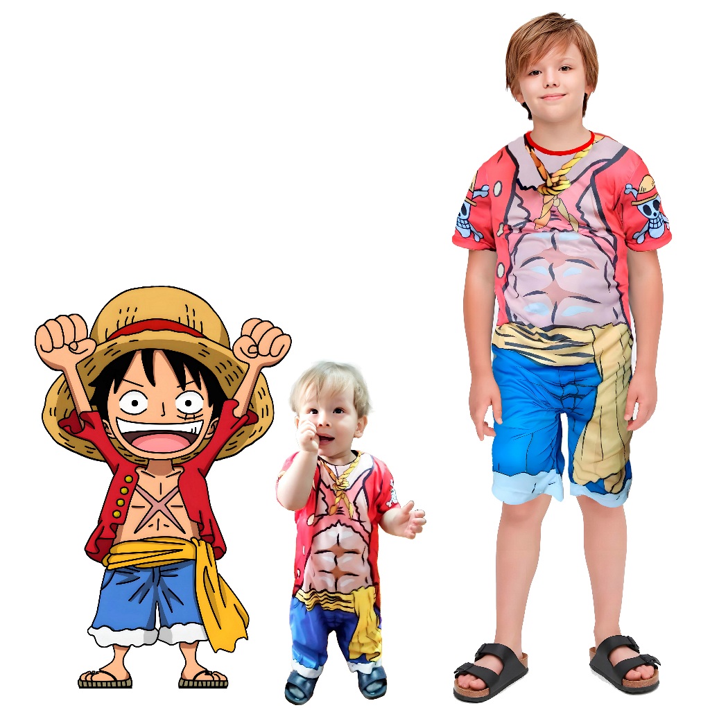 Fantasia Infantil Anime Monkey d. Luffy One Piece - Elka em Promoção na  Americanas