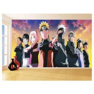 Papel de Parede Adesivo Autocolante Mangá Anime Naruto Akatsuki Quarto 1m x  50cm - Desconto no Preço