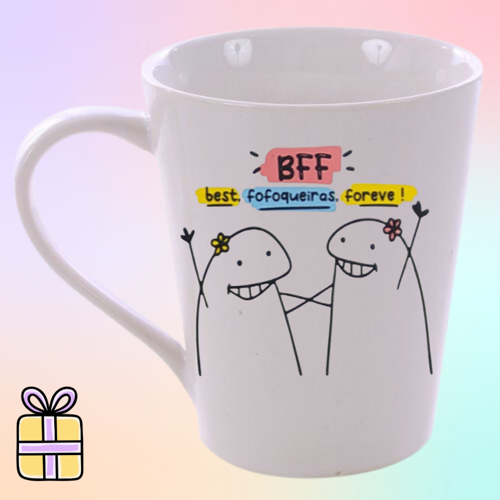 Caneca Best Friend BFF Best Fofoqueiras Forever Bentô