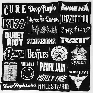 Patch Rock'N Roll, Hard Rock e Grunge - Patches logo silk serigrafia