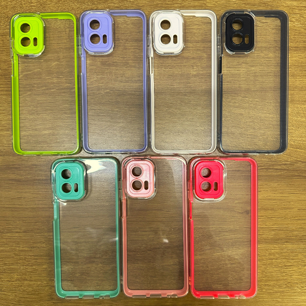 Capa Case Transparente 3 em 1 MOTOROLA G23/G53/G73/G72 Capinha Protetora Silicone Aveludada anti-impacto