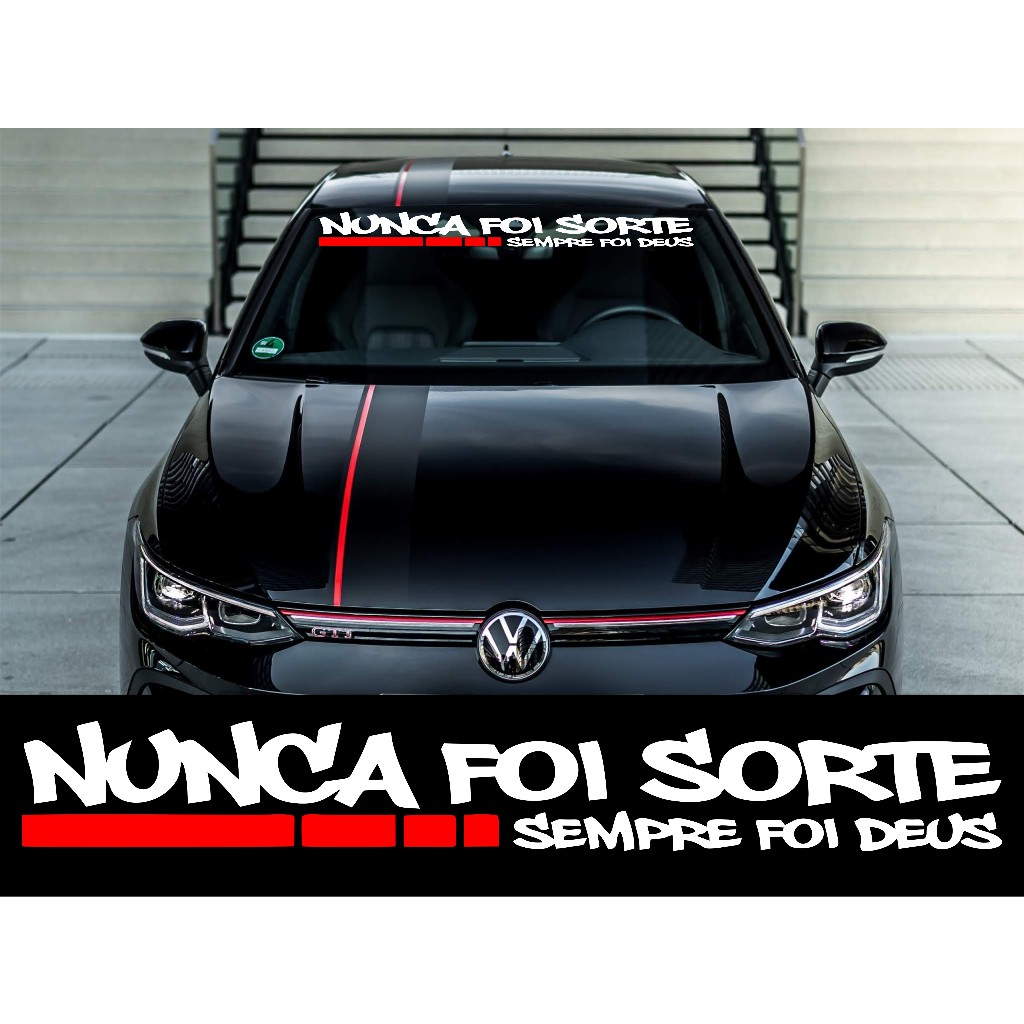 Adesivo Nunca Foi Sorte Sempre Foi Deus - Grande (Mod 02) - Adesivos ...