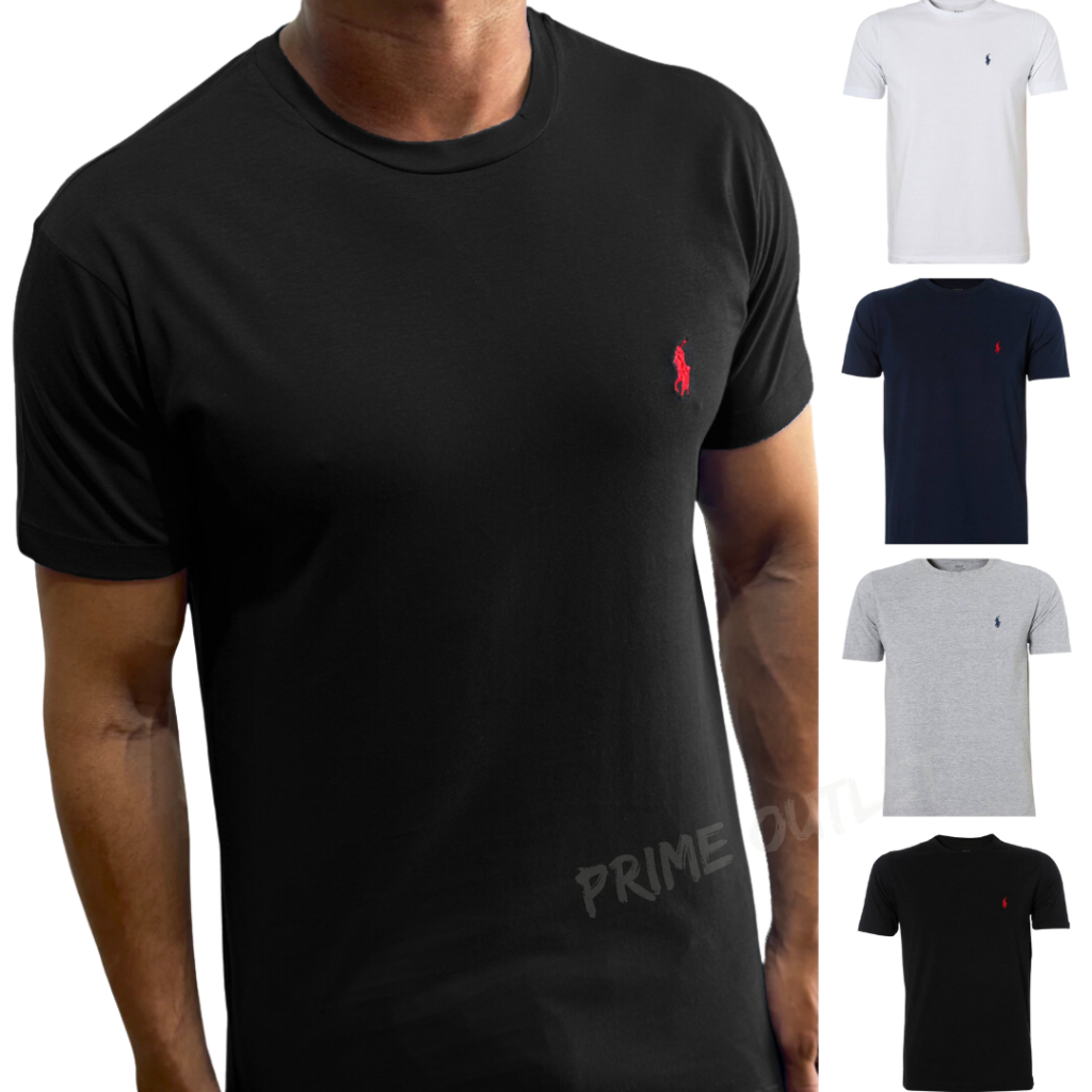 Camiseta Masculina Premium Camisa Básica Importada 100% Algodão