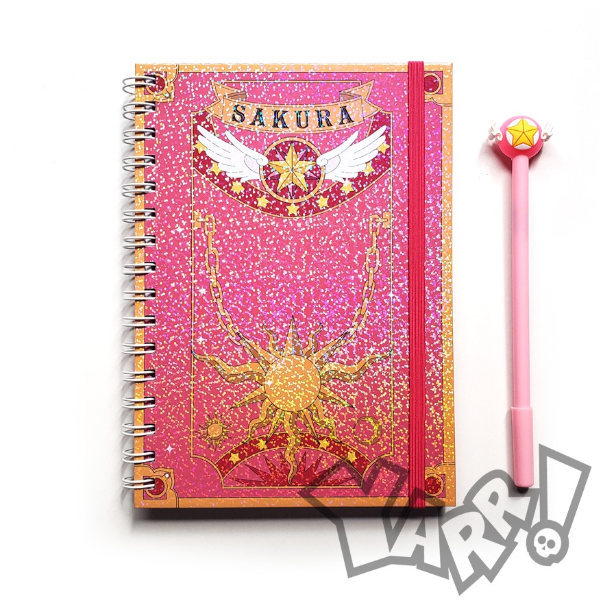 Caderno sketchbook Sakura Card Captors Holografico A5