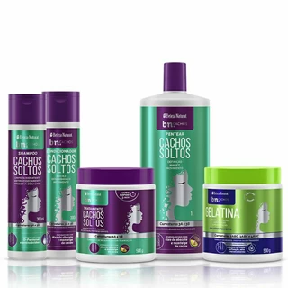 Kit Cachos Soltos com Gelatina 500g Beleza Natural