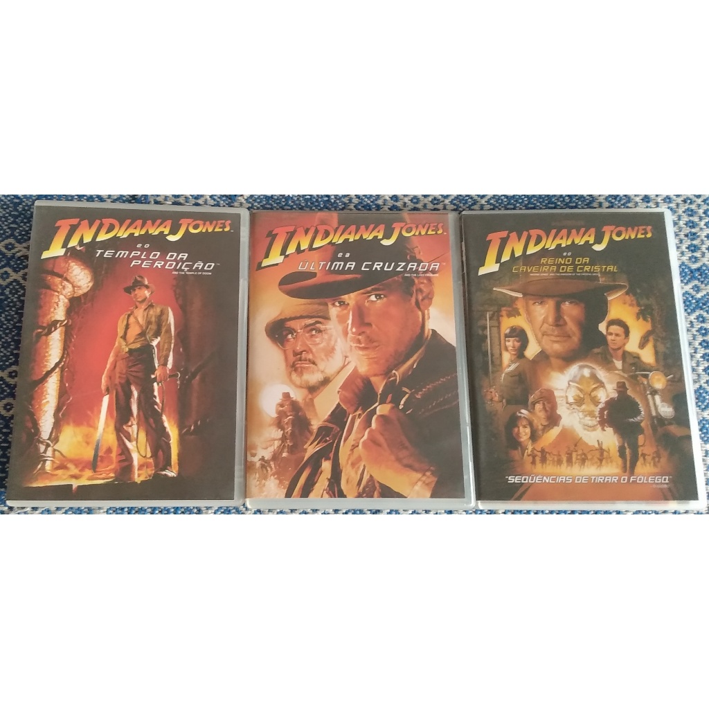 Coleção 4 Dvds Indiana Jones - Dublado E Leg.