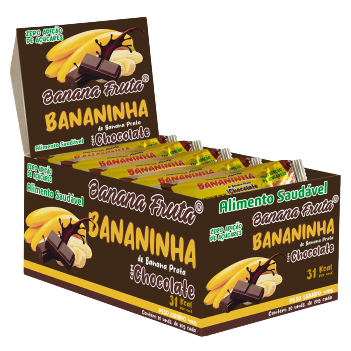 Bananinha Sem Açúcar com Chocolate com 20 unidades e 31 calorias - Doce ...