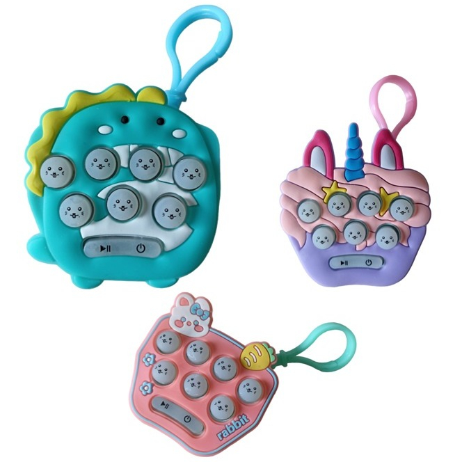 Chaveiro Mini Pop It Eletrônico Led Brinquedos Animais