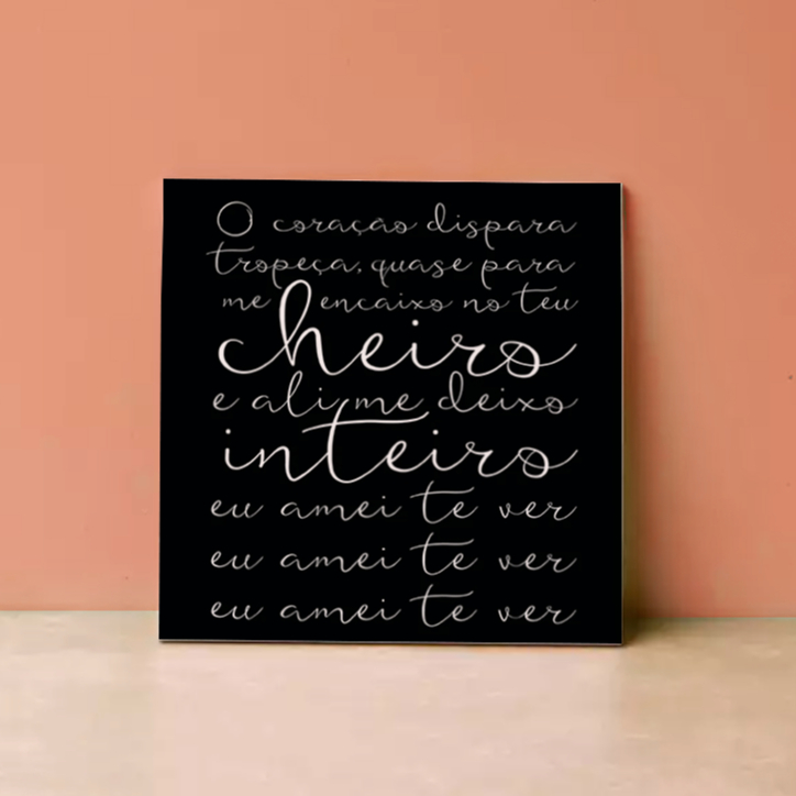 Azulejo Personalizado Com Frases: Eu amei te ver... - Presente para mãe ...